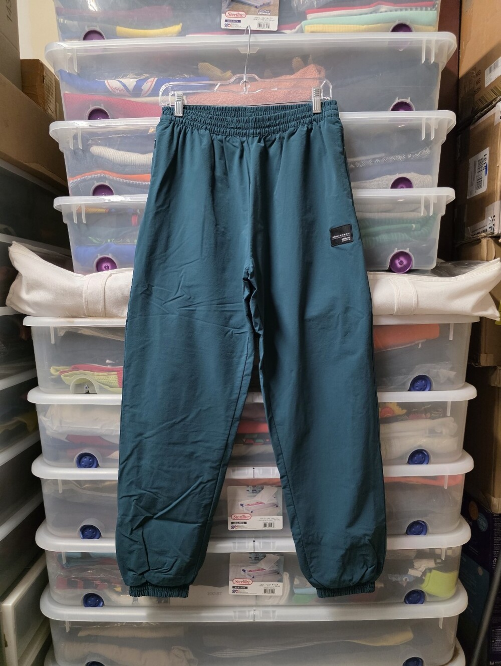 adidas Equipment Men's Green Jogger Pants Elastic Waist Tapered Sz M
